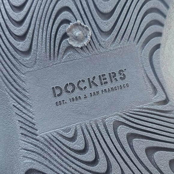 Dockers Men Sandal Dark Brown Faux Leather Upper Man Made Size 14W - Picture 9 of 11